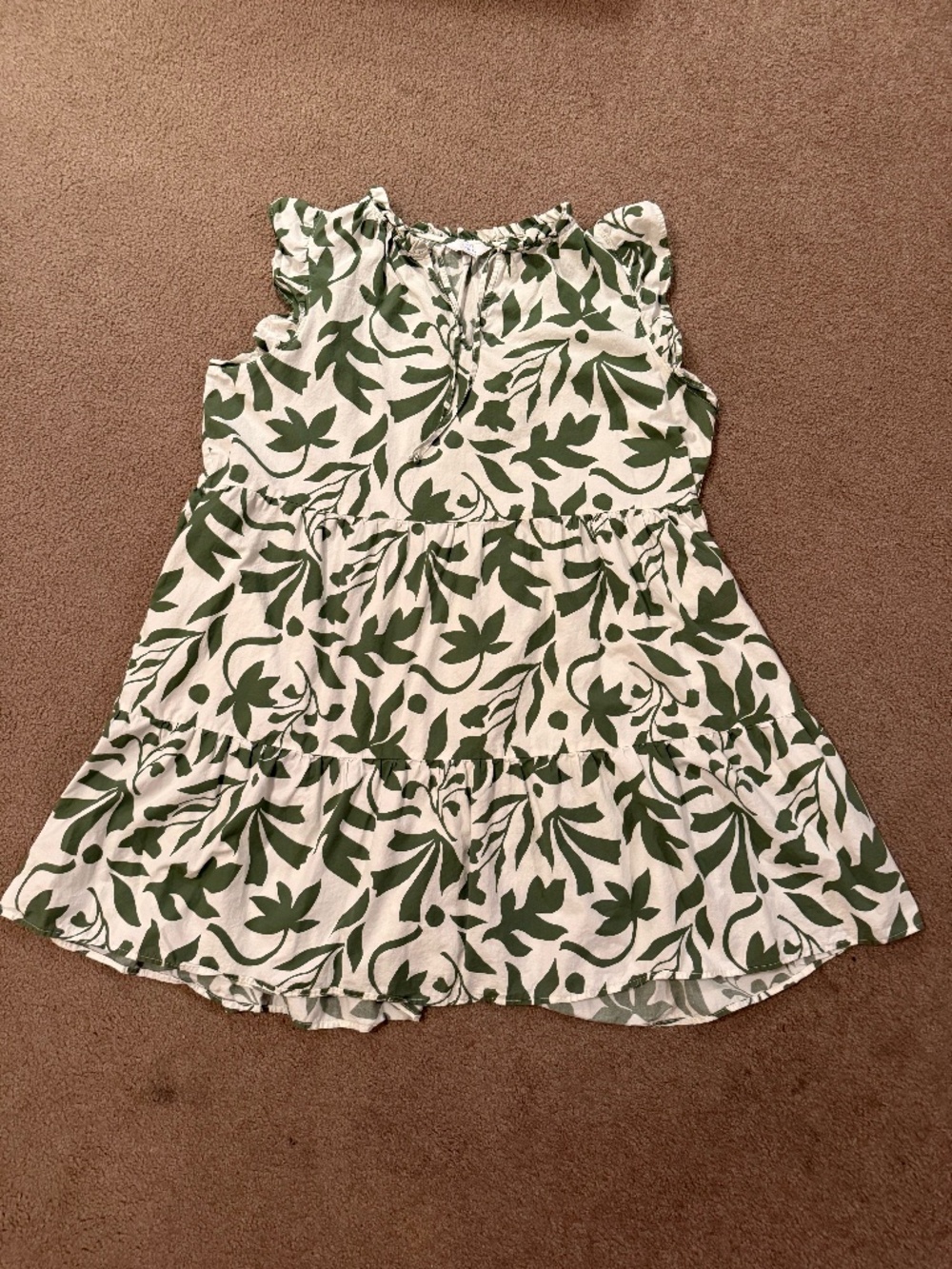 Time and Tru Women's Flutter Sleeve Mini Dress XL
